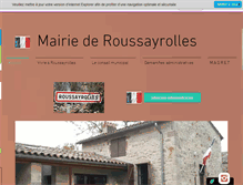Tablet Screenshot of mairie-roussayrolles.fr